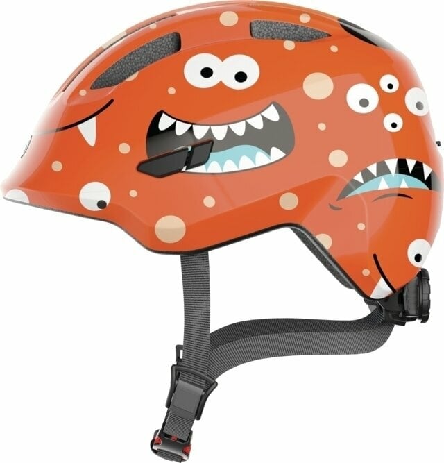 Capacete de ciclismo para crianças Abus Smiley 3.0 Orange Monster S Capacete de ciclismo para crianças