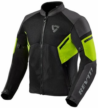 Textiele jas Rev'it! Jacket GT-R Air 3 Black/Neon Yellow L Textiele jas - 1
