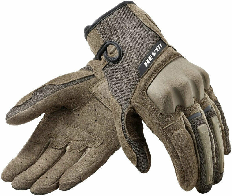 Motorcycle Gloves Rev'it! Volcano Sand/Black 3XL Motorcycle Gloves