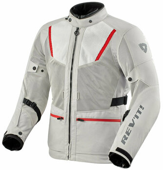 Textilní bunda Rev'it! Jacket Levante 2 H2O Silver 3XL Textilní bunda - 1