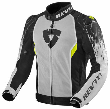 Textile Jacket Rev'it! Jacket Quantum 2 Air White/Black 3XL Textile Jacket - 1