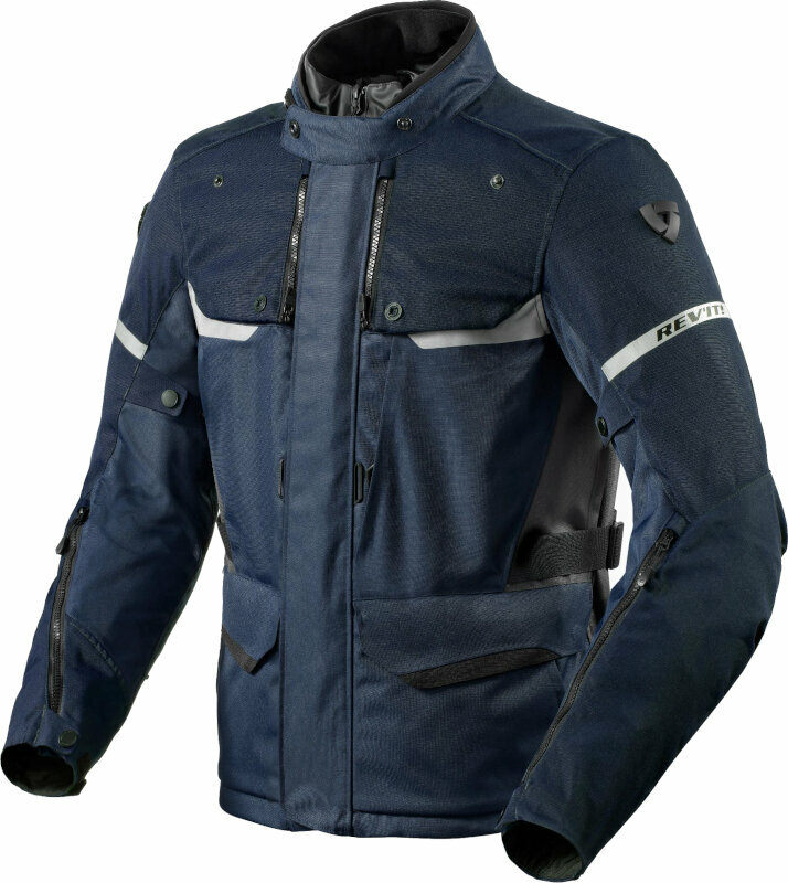 Blouson textile Rev'it! Jacket Outback 4 H2O Blue/Blue 4XL Blouson textile