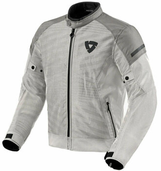 Textiele jas Rev'it! Jacket Torque 2 H2O Silver/Grey 3XL Textiele jas - 1