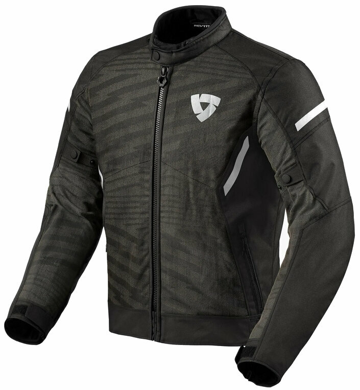 Textile Jacket Rev'it! Jacket Torque 2 H2O Black/White 4XL Textile Jacket