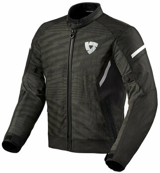 Textile Jacket Rev'it! Jacket Torque 2 H2O Black/White 4XL Textile Jacket - 1