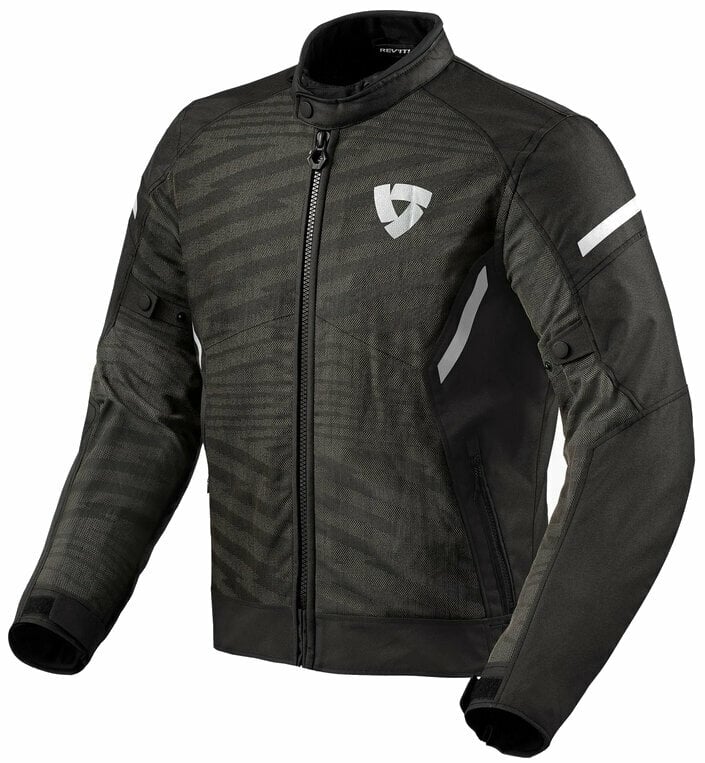 Tekstilna jakna Rev'it! Jacket Torque 2 H2O Black/White L Tekstilna jakna