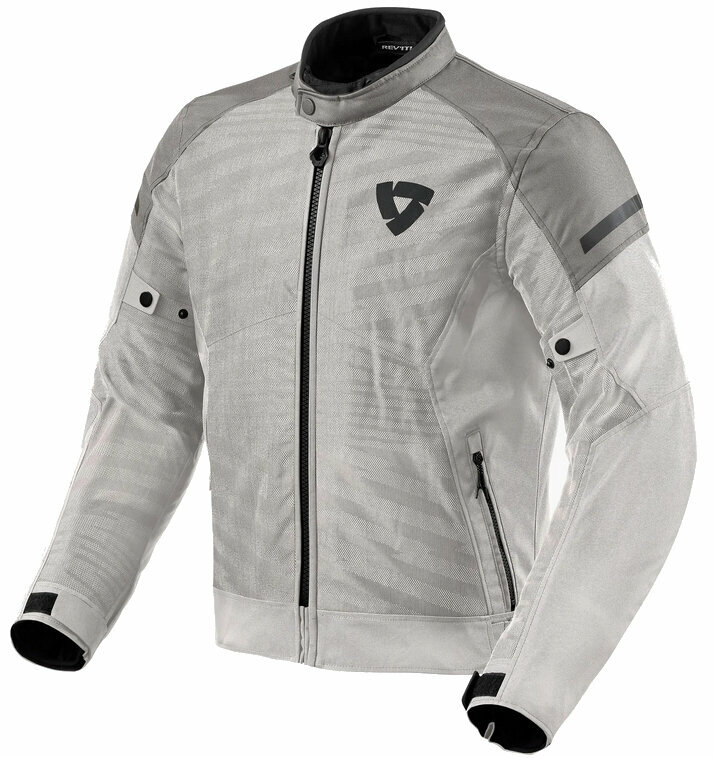 Textilná bunda Rev'it! Jacket Torque 2 H2O Silver/Grey L Textilná bunda