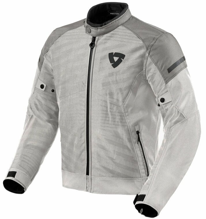 Levně Rev'it! Jacket Torque 2 H2O Silver/Grey M Textilní bunda