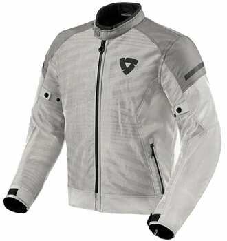 Textiele jas Rev'it! Jacket Torque 2 H2O Silver/Grey S Textiele jas - 1