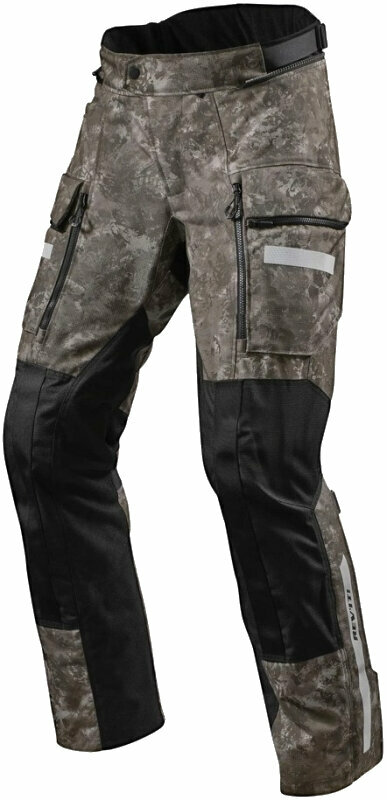 Tekstilne hlače Rev'it! Sand 4 H2O Camo Brown 3XL Regular Tekstilne hlače