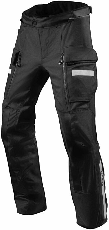 Textilní kalhoty Rev'it! Sand 4 H2O Black 4XL Standard Textilní kalhoty
