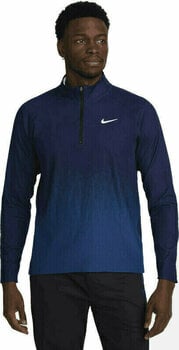 Hoodie/Sweater Nike Dri-Fit ADV Mens Half-Zip Top Midnight Navy/Court Blue/White M - 1