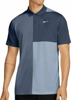 Риза за поло Nike Dri-Fit Victory+ Blocked Mens Polo Midnight Navy/Ashen Slate/White M - 1