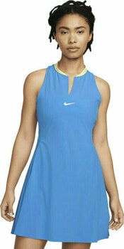 Tennis Dress Nike Dri-Fit Advantage Womens Tennis Dress Light Photo Blue/White XS Tennis Dress - 1