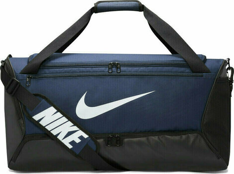 Livsstil rygsæk / taske Nike Brasilia 9.5 Duffel Bag Midnight Navy/Black/White 60 L Sportstaske - 1