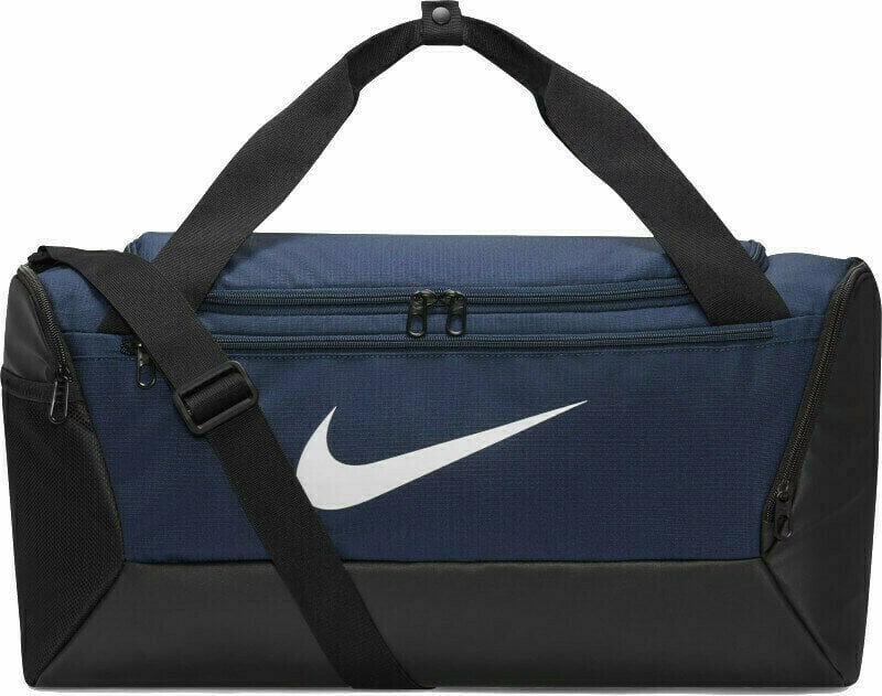 Lifestyle ruksak / Taška Nike Brasilia 9.5 Duffel Bag Midnight Navy/Black/White 41 L Športová taška