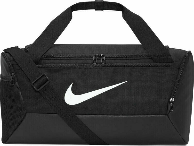 Rucsac urban / Geantă Nike Brasilia 9.5 Duffel Bag Negru/Negru/Alb 41 L Sport Bag