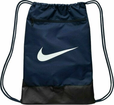 Lifestyle sac à dos / Sac Nike Brasilia 9.5 Drawstring Bag Midnight Navy/Black/White Sac de sport - 1