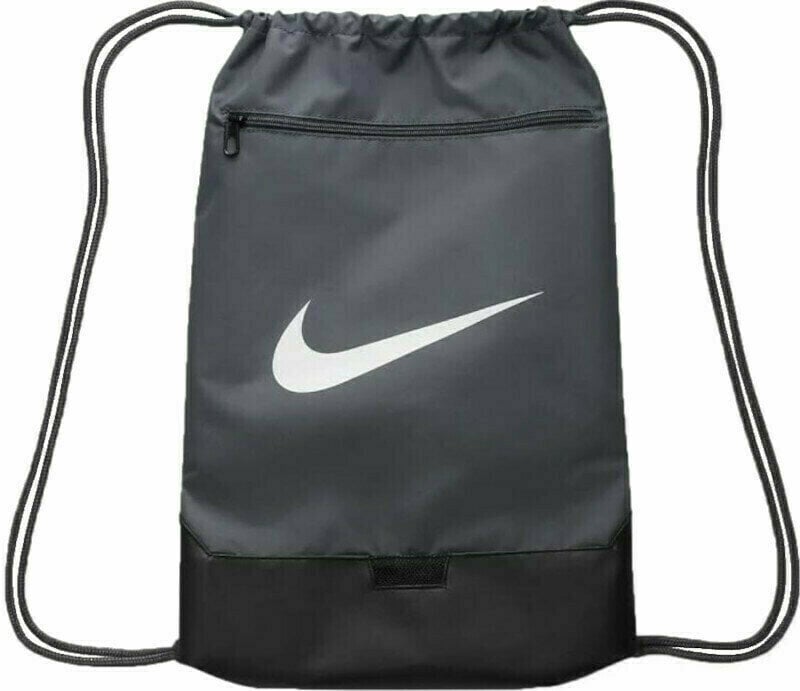 Lifestyle Backpack / Bag Nike Brasilia 9.5 Drawstring Bag Flint Grey/Black/White Gymsack