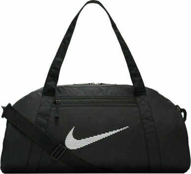 Városi hátizsák / Táska Nike Gym Club Duffel Bag Black/Black/White 24 L Sporttáska - 1