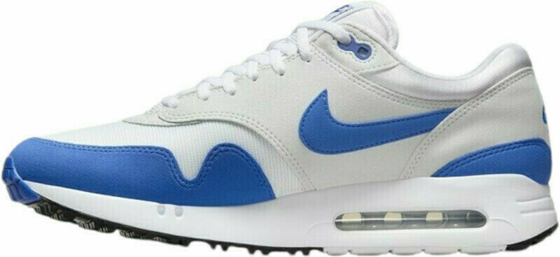 Nike Air Max 1 '86 Mens Golf Shoe White/Hyper Royal 42 White Blue male