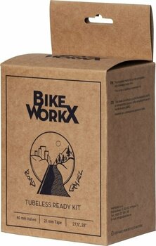 Câmaras para bicicletas BikeWorkX Tubeless Ready Kit Road/CX 21 mm 60.0 Tire Repair Kit-Tubeless Rim Tape - 1