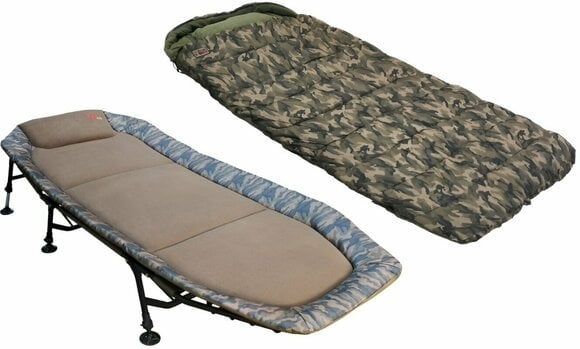 Ležalnik ZFISH Camo Set Flat Bedchair + Sleeping Bag Ležalnik (Samo odprto) - 1