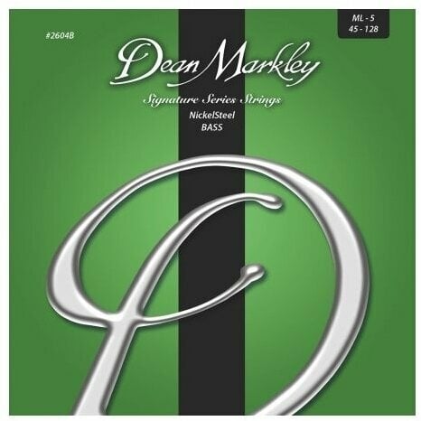 Set de 5 corzi pentru bas Dean Markley 2604B 5ML 45-128 NickelSteel