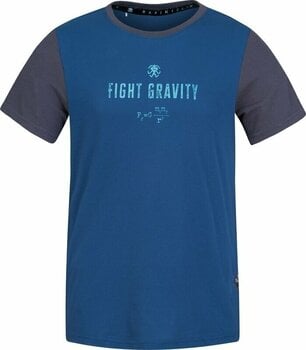 Outdoor T-Shirt Rafiki Granite T-Shirt Short Sleeve Ensign Blue/Ink M T-Shirt - 1