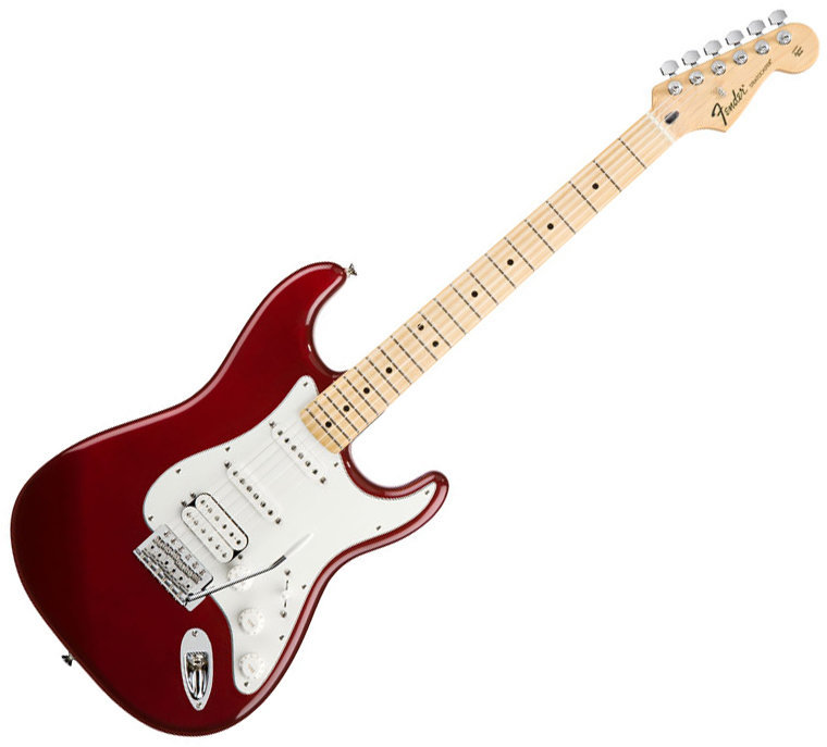 Elektrische gitaar Fender Standard Stratocaster HSS MN Candy Apple Red