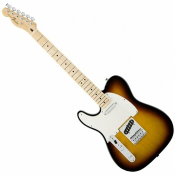 Elektrisk guitar til venstrehåndede Fender Standard Telecaster MN LH Brown Sunburst - 1