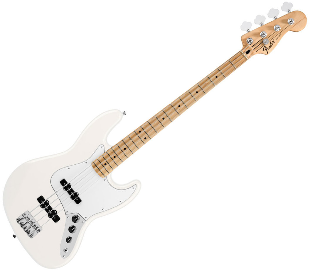 Elektrische basgitaar Fender Standard Jazz Bass MN Arctic White