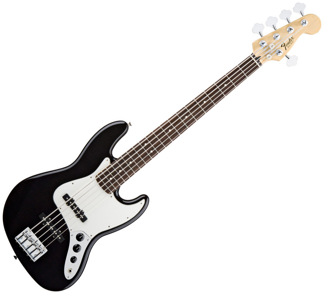 5-saitiger E-Bass, 5-Saiter E-Bass Fender Standard Jazz Bass V RW Black