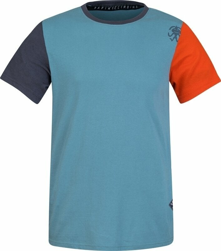 Outdoorové tričko Rafiki Granite T-Shirt Short Sleeve Brittany Blue/Ink/Clay XL Tričko