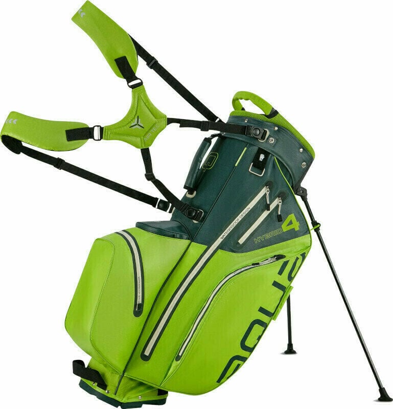 Levně Big Max Aqua Hybrid 4 Forest Green/Lime Stand Bag