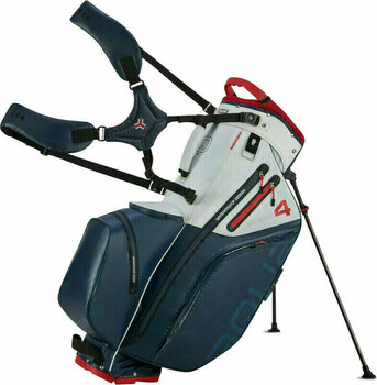 Borsa da golf Stand Bag Big Max Aqua Hybrid 4 Navy/White/Red Borsa da golf Stand Bag - 1