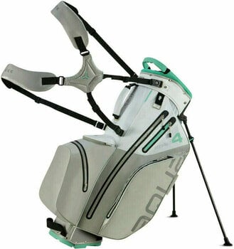 Golftaske Big Max Aqua Hybrid 4 White/Grey/Mint Golftaske - 1