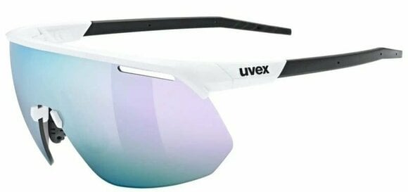 Cycling Glasses UVEX Pace One White Mat/Mirror Pink Cycling Glasses - 1