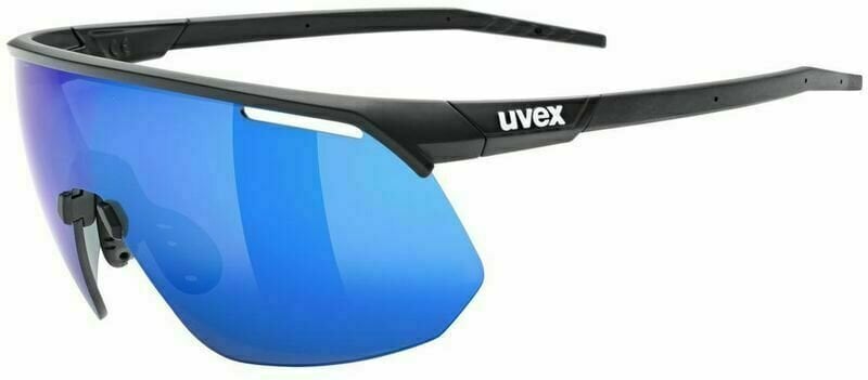 Cycling Glasses UVEX Pace One Black Mat/Mirror Blue Cycling Glasses