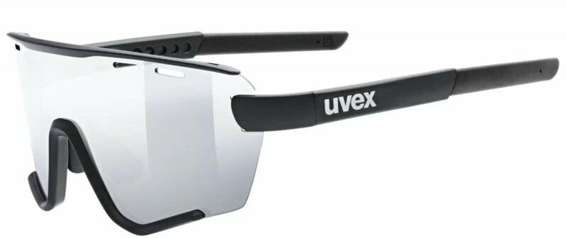 Cycling Glasses UVEX Sportstyle 236 Small Set Black Mat/Mirror Silver Clear Cycling Glasses