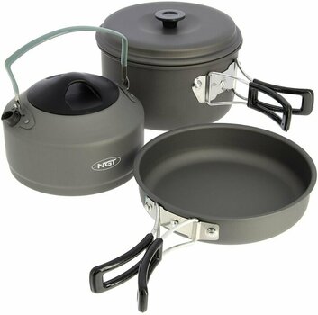 Batterie de cuisine de camping NGT Kettle, Pot & Pan Set 3 Pc - 1