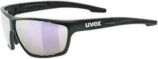 Okulary rowerowe UVEX Sportstyle 706 CV Black Mat/Colorvision Mirror Pink Okulary rowerowe