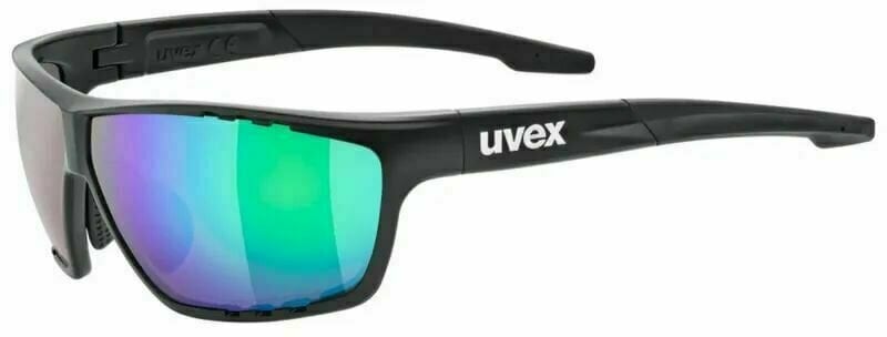Occhiali da ciclismo UVEX Sportstyle 706 CV Black Mat/Colorvision Mirror Green Occhiali da ciclismo
