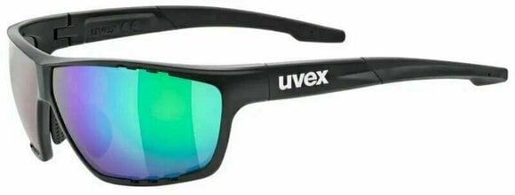 Cycling Glasses UVEX Sportstyle 706 CV Black Mat/Colorvision Mirror Green Cycling Glasses - 1