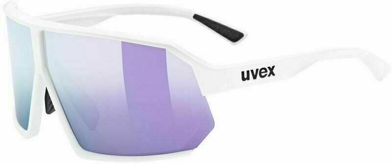 Cycling Glasses UVEX Sportstyle 237 White Mat/Mirror Lavender Cycling Glasses
