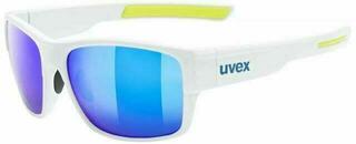 Okulary rowerowe UVEX ESNLT Spirit Urban White Mat/Mirror Blue Okulary rowerowe