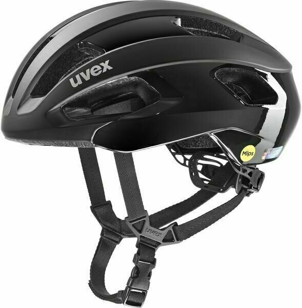 Capacete de bicicleta UVEX Rise Pro Mips Black Matt 52-56 Capacete de bicicleta