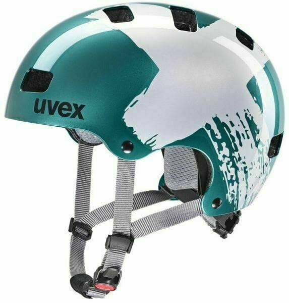 Dětská cyklistická helma UVEX Kid 3 Teal/Silver 55-58 Dětská cyklistická helma