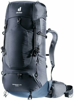 Outdoor Backpack Deuter Aircontact Lite 50+10 Black/Marine Outdoor Backpack - 1