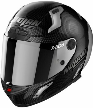 Capacete Nolan X-804 RS Ultra Carbon Silver Edition Carbon Metal Silver XS Capacete - 1